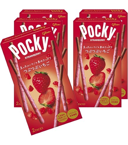 Amazon | グリコ いちごポッキー 8袋入 | Glico | チョコレート 通販